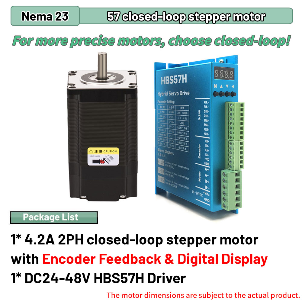 Nema23 57mm Closed Loop Steppe - Nema 23 Closed Loop Stepper Motor Driver Kit review and price